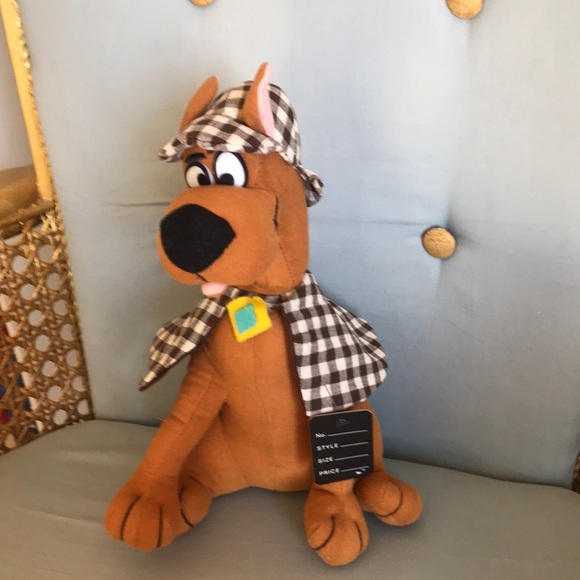 Vintage 1997 Sherlock Detective Scooby Doo dog plush toy Cartoon Network 11" - Picture 2 of 10